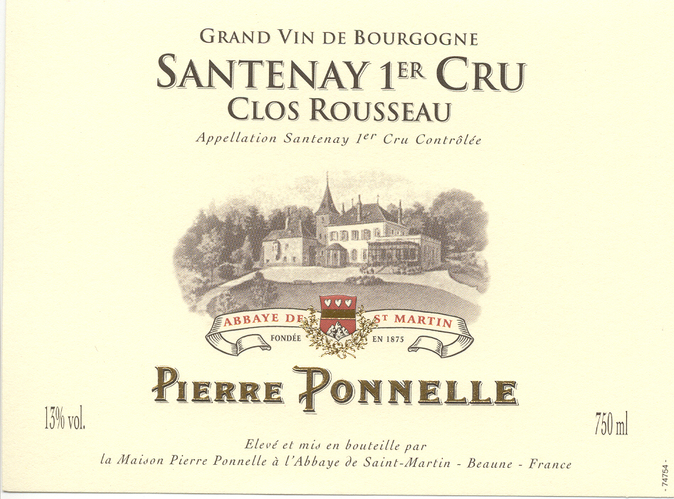 Santenay 1er Cru « Clos Rousseau »